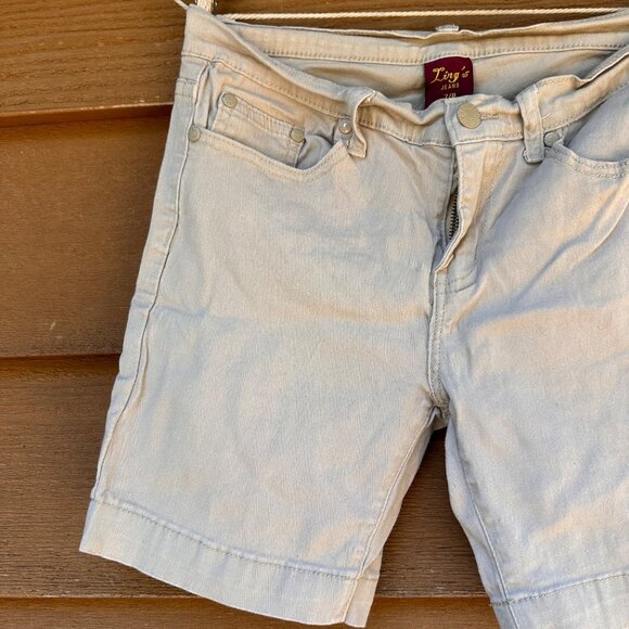 Lings Jeans Womens Tan Stretchy Shorts Size 7/8 Cotton & Spandex - Picture 6 of 12